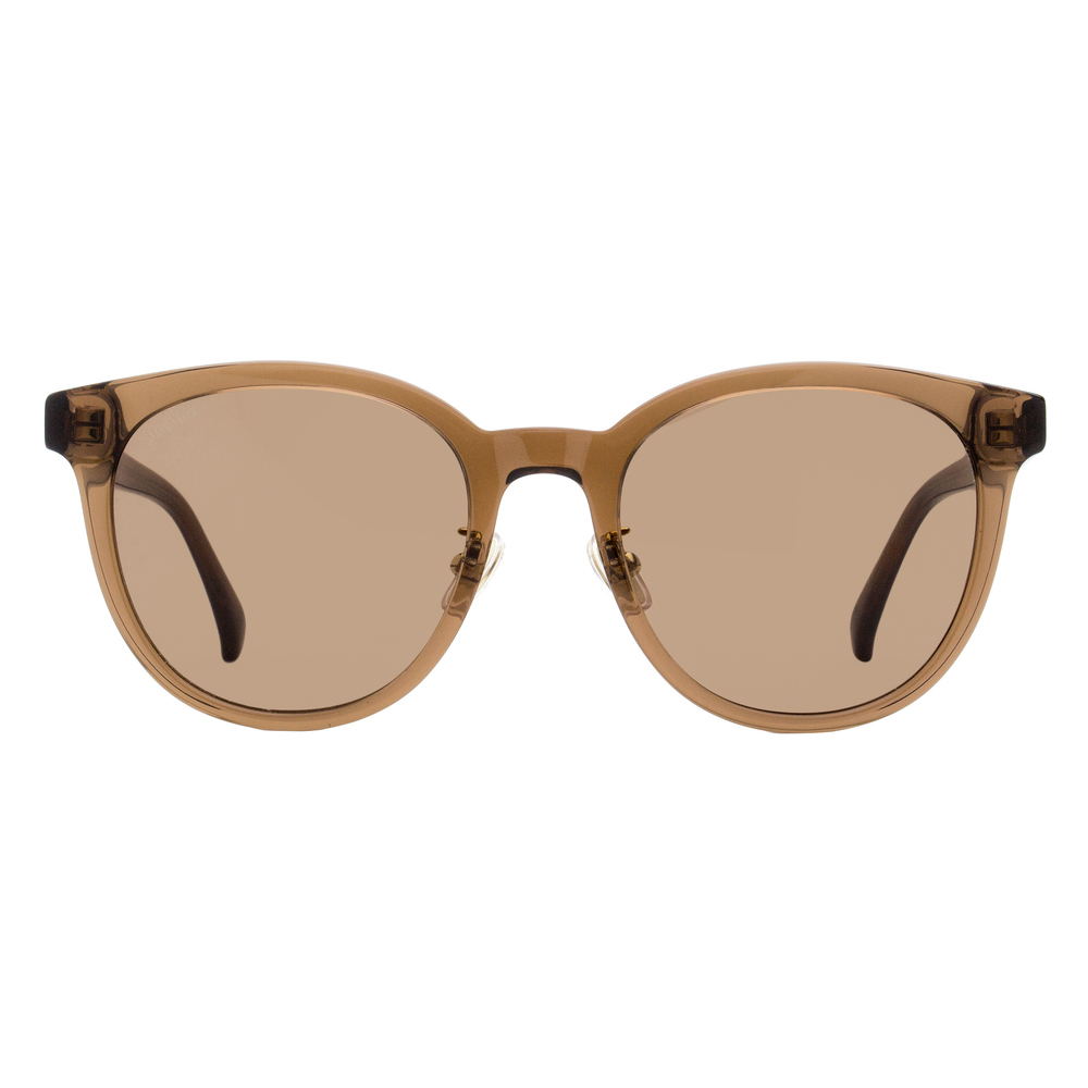 Max Mara Pantos Alt Fit Sunglasses MM0106-K 45E Transparent Brown 54mm - Picture 2 of 2